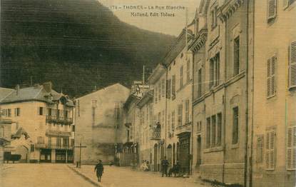 CPA FRANCE 74 " Thônes, La Rue Blanche"
