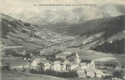 CPA FRANCE 74 " Le Grand Bornand, La Chaîne des Aravis"