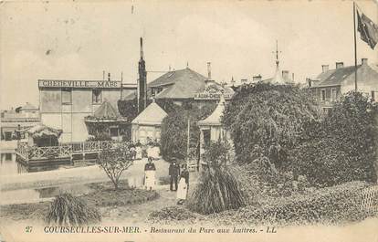 / CPA FRANCE 14 "Courseulles sur Mer, restaurant du parc aux huitres"