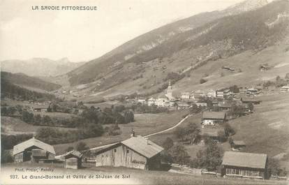 CPA FRANCE 74 " Le Grand Bornand, La Vallée de St Jean de Sixt"