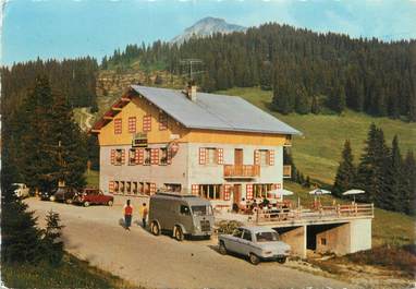 CPSM FRANCE 74 " Manigod, Bar Restaurant Hôtel Les Sapins"