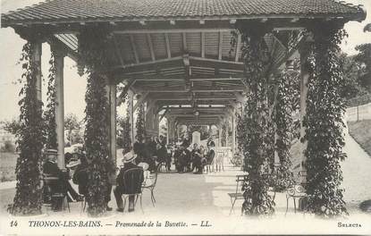 CPA FRANCE 74 " Thonon les Bains, Promenade de la Buvette"