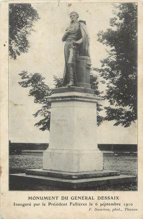 CPA FRANCE 74 "Thonon les Bains, Le monument du Général Desaix"