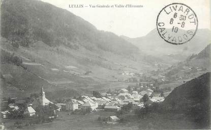 CPA FRANCE 74 "Lullin, Vue générale et Vallée d'Hirmente"