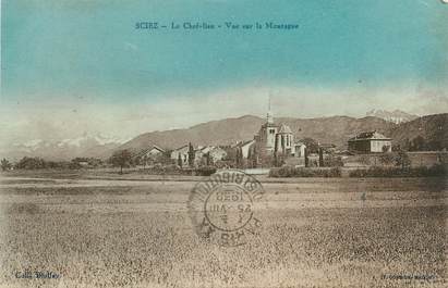 CPA FRANCE 74 " Sciez, Vue sur la montagne"