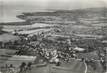 CPSM FRANCE 74 " Sciez, Vue générale aérienne et le Lac Léman"