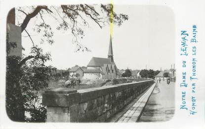 CARTE PHOTO FRANCE 74 " Vongy, Notre Dame du Léman"