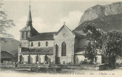 CPA FRANCE 74 " Alex, Route d'Annecy à Thônes, L'église"