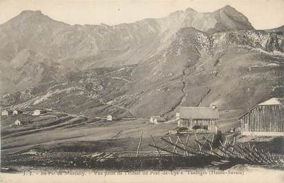 CPA FRANCE 74 " Le Praz de Lys, Vue prise de L'hôtel et le Pic de Marcelly"