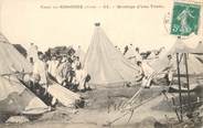 02 Aisne CPA FRANCE 02 "Camp de Sissonne, montage d'une tente"
