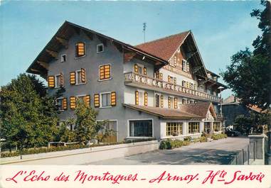 CPSM FRANCE 74 " Armoy, Hôtel Restaurant A l'Echos des Montagnes"