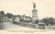 21 Cote D'or CPA FRANCE 21 "Alise Sainte Reine, statue de Jeanne d'Arc et rue de l'Eglise"