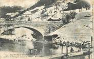 73 Savoie CPA FRANCE 73 " Bourg St Maurice, Le Pont de Montrigon, Jaujage de l'Isère"