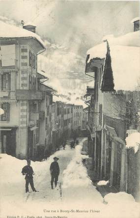 CPA FRANCE 73 " Bourg St Maurice, Une rue l'hiver"