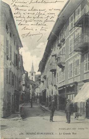 CPA FRANCE 73 " Bourg St Maurice, La grande rue"