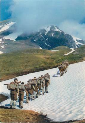 CPSM FRANCE 73 " Bourg St Maurice, Bataillon de Chasseurs Alpins"