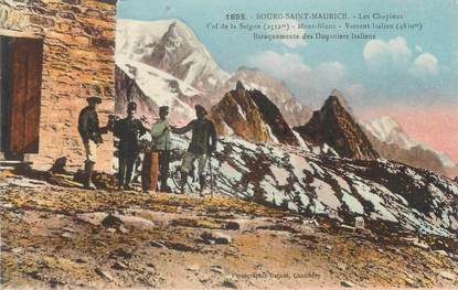 CPA FRANCE 73 " Les Chapieux, Col de la Seigne, Mont Blanc"