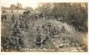 Amerique CARTE PHOTO MEXIQUE / RÉVOLUTION MEXICAINE "Troupes américaines contre Pancho Villa"