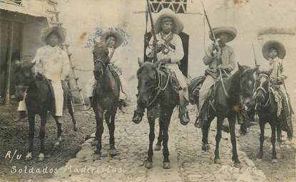 CPA MEXIQUE RÉVOLUTION MEXICAINE "Soldats Maderistes"