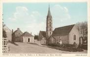 37 Indre Et Loire / CPA FRANCE 37 "Truyes, place de l'église et du monument aux morts 1914-1918"