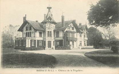 / CPA FRANCE 37 "Ambillou, château de la Trigalière"
