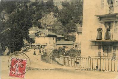 CPA FRANCE 73 " Beaufort, Le pont neuf"