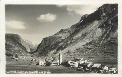 CPSM FRANCE 73 " Val d'Isère, Vue générale et les gorges"