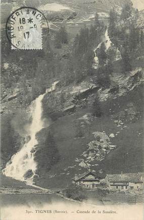 CPA FRANCE 73 " Tignes, La Cascade de la Sassière"