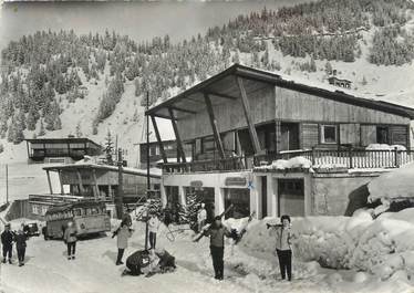 CPSM FRANCE 73 " Méribel Les Allues, Restaurant Beausoleil et Pension Saulire"