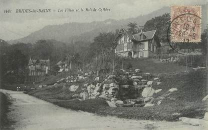 CPA FRANCE 73 " Brides les Bains, Les villas et le Bois de Cythère"