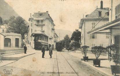 CPA FRANCE 73 " Brides les Bains, La Place Centrale"