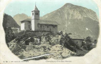 CPA FRANCE 73 " Champagny d'en Bas, L'église"