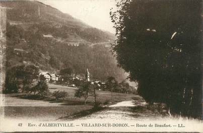 CPA FRANCE 73 " Villard sur Doron, Route de Beaufort"
