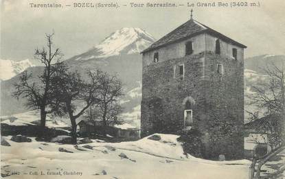 CPA FRANCE 73 "Bozel, La Tour Sarrazine et le Grand Bec"