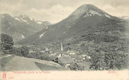 CPA FRANCE 73 "Bozel, Vue générale et Glacier de la Vanoise"