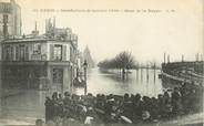 75 Pari CPA FRANCE 75012 "Paris, les inondations de Paris, quai de la Rapée"