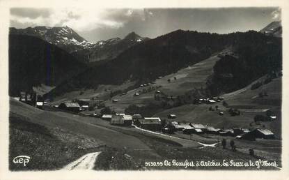 CPSM FRANCE 73 "De Beaufort à Arâches, Le Praz et le Grand Mont"