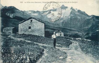 CPA FRANCE 73 " L'Aiguille des Glaciers et le Col de la Seigne"