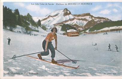 CPA FRANCE 73 " Environs de Bourg St Maurice" / SKI