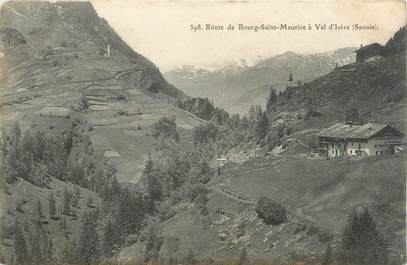 CPA FRANCE 73 " Route de Bourg St Maurice à Val d'Isère"