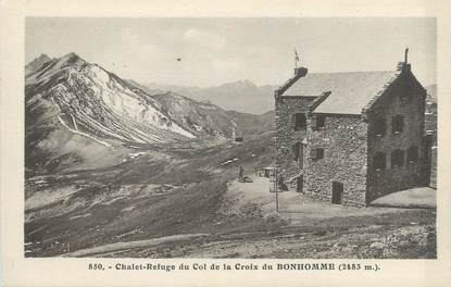 CPA FRANCE 73 " Col de la Croix du Bonhomme, Chalet refuge"