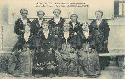 CPA FRANCE 73 " Bourg St Maurice, Costumes de la Haute Tarentaise" / FOLKLORE