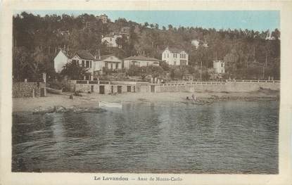CPA FRANCE 83 "Le Lavandou, Anse de Monte Carlo"
