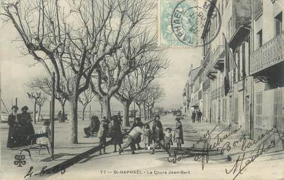 CPA FRANCE 83 " St Raphaël, Le Cours Jean Bart"