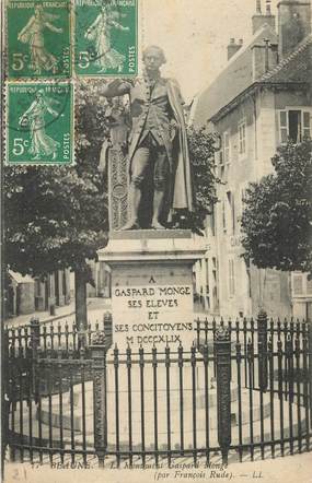 CPA FRANCE 21 "Beaune, le monument Gaspard monge"