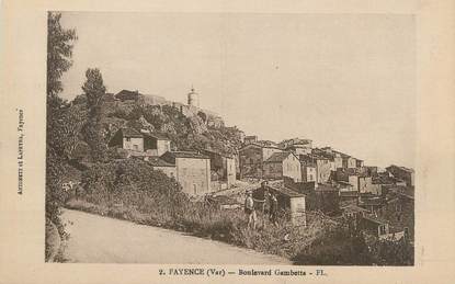 CPA FRANCE 83 " Fayence Boulevard Gambetta"