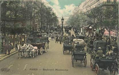 CPA FRANCE 75 " Paris 2ème, Le Boulevard Montmartre"