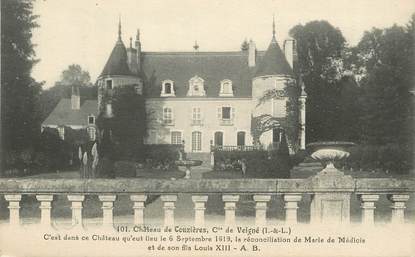/ CPA FRANCE 37 "Château de Couzières"