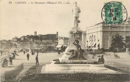 CPA FRANCE 06 " Cannes, Le Monument d'Edouard VII"