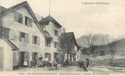 CPA FRANCE 06 " St Martin Vésubie, Hôtel du Borcon"